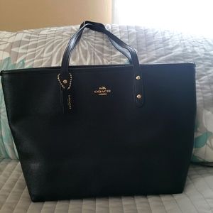 Black Coach Tote Bag Excellent Condition